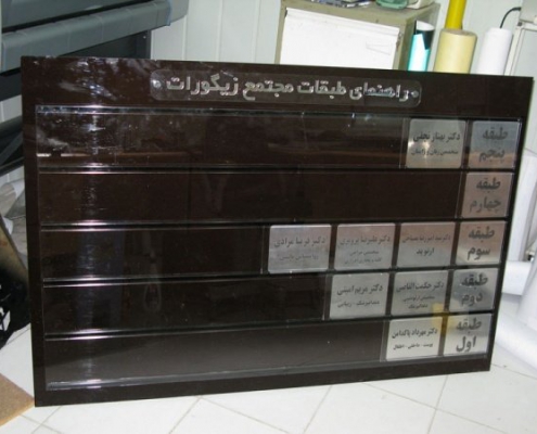 تابلو راهنمای طبقات